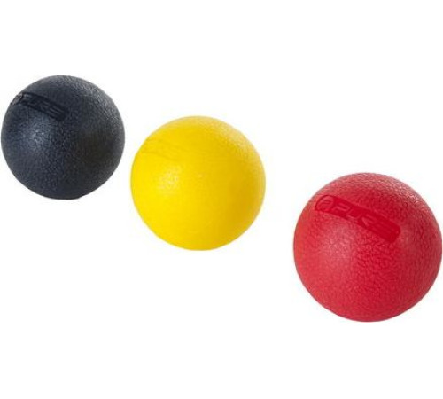 Набір реабілітаційних м'ячів Pure2Improve Massage Ball - червоний, жовтий, чорний/ 3 шт. Набір реабілітаційних м'ячів Pure2Improve Massage Ball - червоний, жовтий, чорний/ 3 шт.