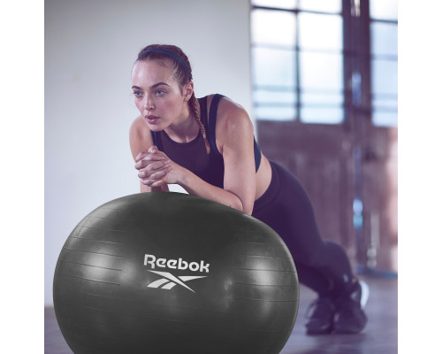 Гімнастичний м'яч Reebok 55 CM RAB-12015BK темно-сірий