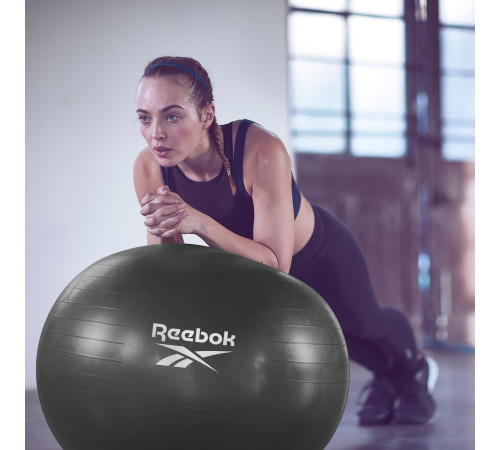 Гімнастичний м'яч Reebok 55 CM RAB-12015BK темно-сірий