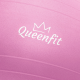 Фітбол Queenfit 65см рожевий + насос