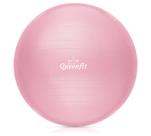 Фітбол Queenfit 65см світло-рожевий + насос Фітбол Queenfit 65см світло-рожевий + насос