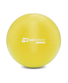 Фітбол Hop-Sport 45 см жовтий + насос 2020