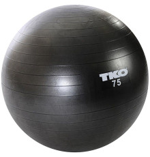 Гімнастичний м'яч TKO Fitness 75cm  (122FBP-BK-75) - чорний