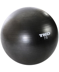 Гімнастичний м'яч TKO Fitness 75cm  (122FBP-BK-75) - чорний 
