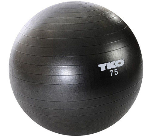 Гімнастичний м'яч TKO Fitness 75cm (122FBP-BK-75) - чорний