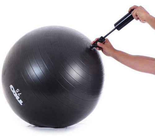 Гімнастичний м'яч TKO Fitness 75cm (122FBP-BK-75) - чорний