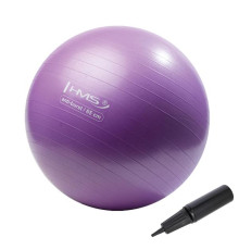 Гімнастичний м'яч HMS YB02 Anti-burst 65 см, фіолетовий