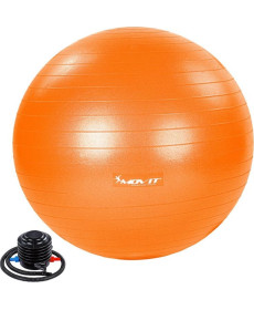 Гімнастичний м'яч з насосом Movit 65 cm - помаранчевий 