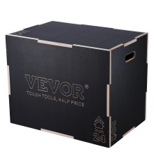Пліометричний бокс VEVOR 30/24/20 дюймів, чорний