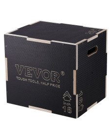 Пліометричний бокс VEVOR 20/18/16 дюймів, чорний