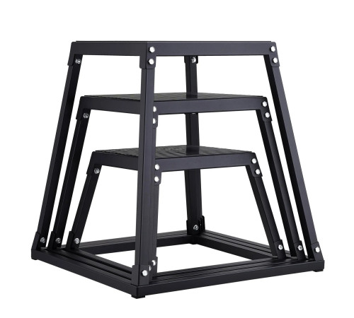 Пліометричний бокс VEVOR 30,5 - 45,8 см - 60,9 см, чорний