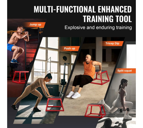 Пліометричний бокс VEVOR СС-Р-12, червоний