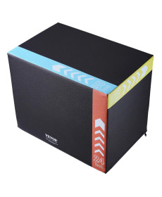 Пліометричний бокс VEVOR 30/24/20 дюймів, різнокольоровий