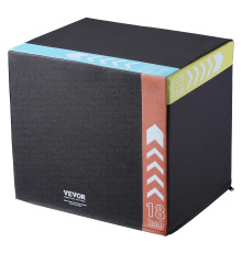 Пліометрична бокс VEVOR 20/18/16 дюймів, різнокольоровий