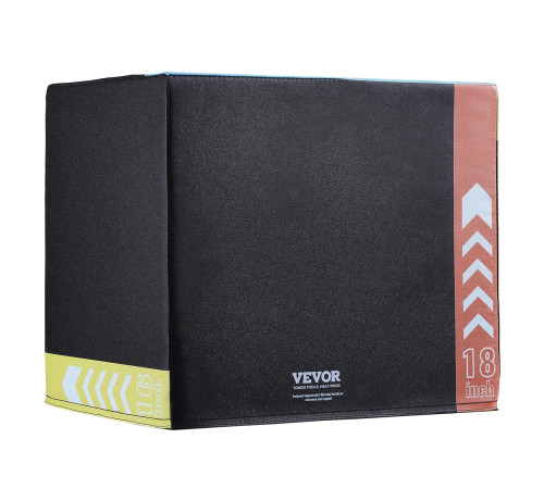 Пліометрична бокс VEVOR 20/18/16 дюймів, різнокольоровий