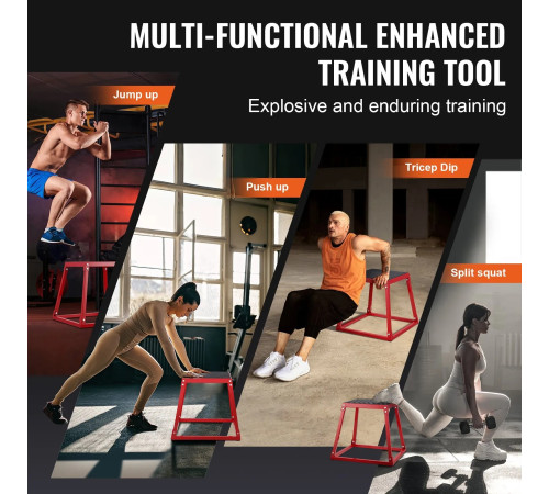 Пліометричний бокс VEVOR СС-Р-18, червоний