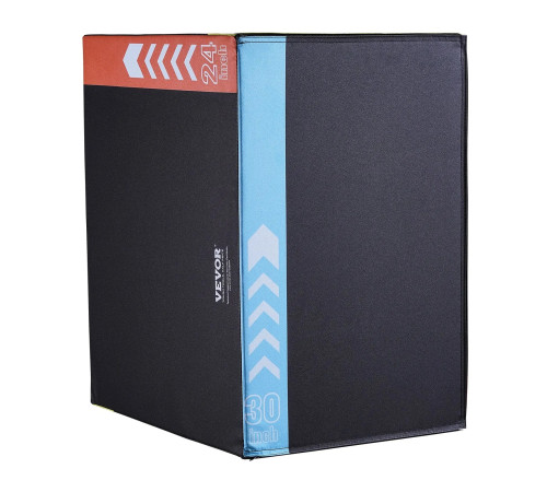 Пліометричний бокс VEVOR 30/24/20 дюймів, різнокольоровий