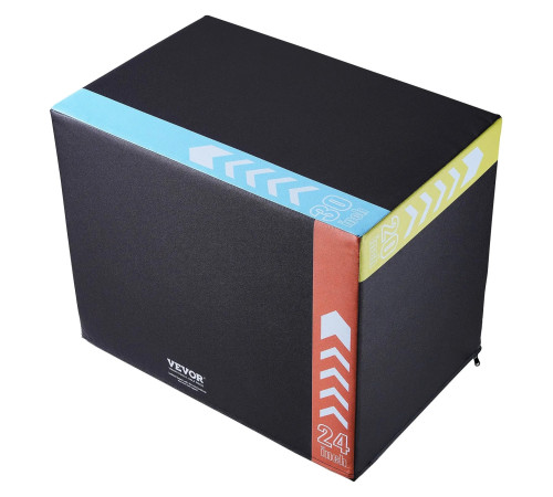 Пліометричний бокс VEVOR 30/24/20 дюймів, різнокольоровий