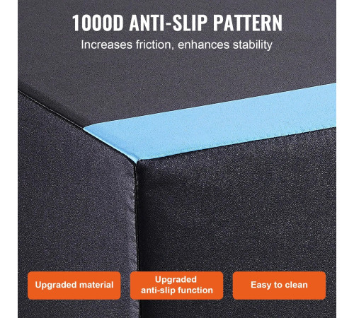 Пліометричний бокс VEVOR 16/14/12 дюймів, різнокольоровий