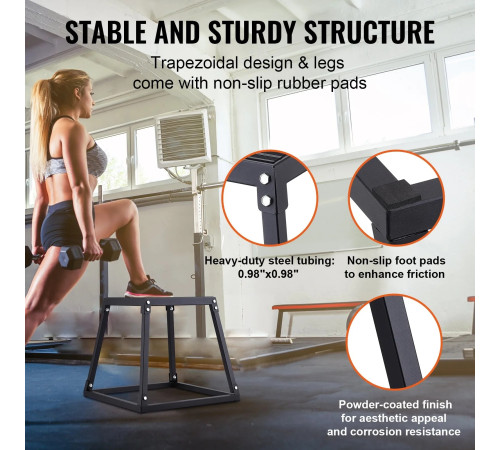 Поліометричний бокс VEVOR СС-Б-18, чорний