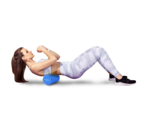 Масажний ролик для йоги та фітнесу York Fitness EPP 30 х 15см блакитний Масажний ролик для йоги та фітнесу York Fitness EPP 30 х 15см блакитний