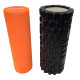 Ролик для йоги Ecofit MDF028, чорно-помаранчевий