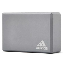 Блок для йоги Adidas Yoga Block 22,8 x 15,2 x 7,6 см, сірий