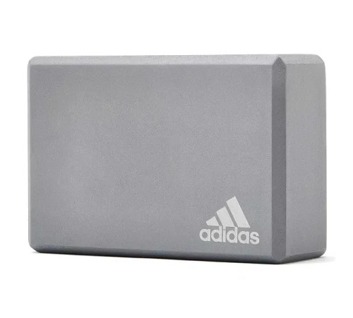 Блок для йоги Adidas Yoga Block 22,8 x 15,2 x 7,6 см, сірий