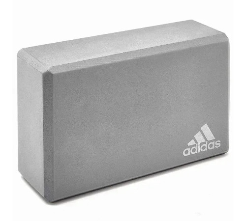 Блок для йоги Adidas Yoga Block 22,8 x 15,2 x 7,6 см, сірий