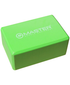 Блок для йоги MASTER Green 23 x 15 x 10 см