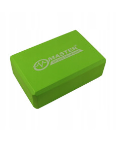Блок для йоги MASTER Green 23 x 15 x 7,5 см