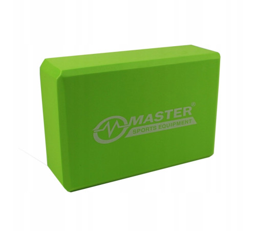 Блок для йоги MASTER Green 23 x 15 x 7,5 см