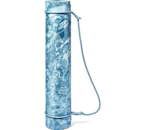 Килимок для йоги Adidas Camo Yoga Matte 5 мм, блакитний