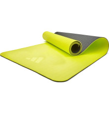 Килимок для йоги Adidas Double Sided Yoga Mat 6 мм, чорно-жовтий