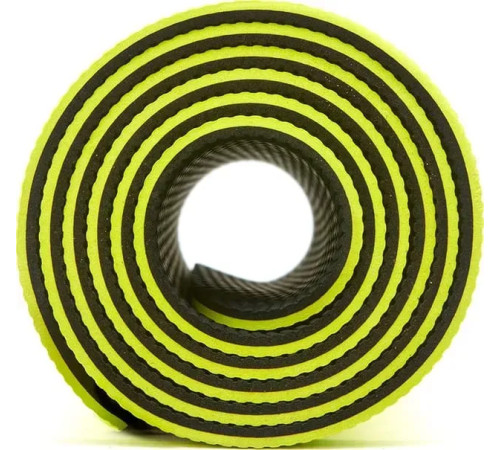 Килимок для йоги Adidas Double Sided Yoga Mat 6 мм, чорно-жовтий