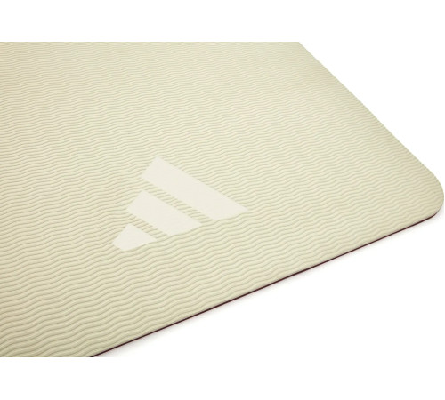 Килимок для йоги Adidas Double Sided Yoga Mat 6 мм, біло-рожевий