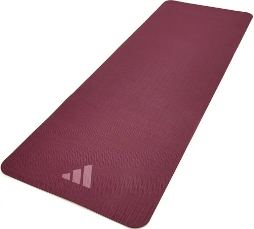 Килимок для йоги Adidas Double Sided Yoga Mat 6 мм, біло-рожевий