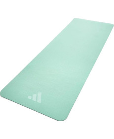 Двосторонній килимок для йоги Adidas Double Sided 176 х 61 х 0,6 см, зелено-синій