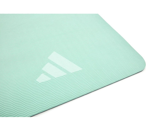 Двосторонній килимок для йоги Adidas Double Sided 176 х 61 х 0,6 см, зелено-синій