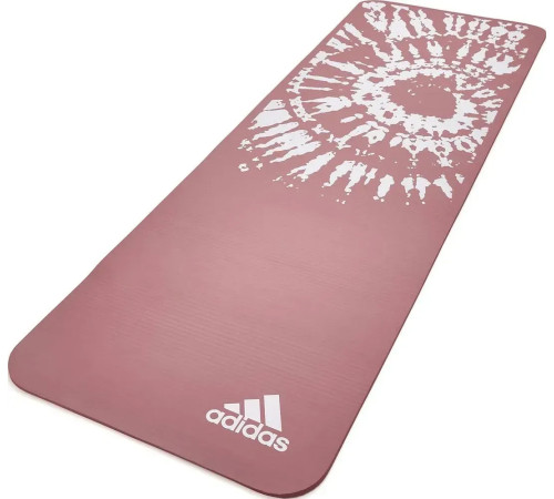 Килимок для йоги Adidas Tie-Dye Yoga Mat 1 мм, рожево-білий