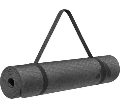 Килимок для йоги Adidas 183 х 61 х 0,6 см, чорний
