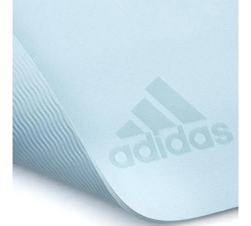 Килимок для йоги Adidas Premium Yoga Mat 5 мм, блакитний