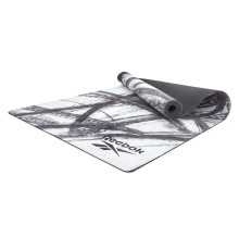 Килимок для йоги Reebok Natural Rubber Yoga Mat 32 мм, біло-сірий