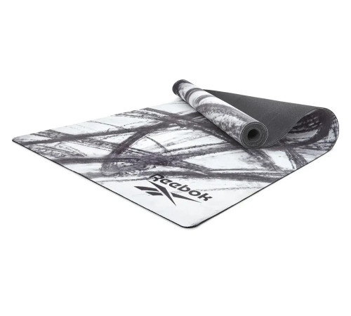 Килимок для йоги Reebok Natural Rubber Yoga Mat 32 мм, біло-сірий