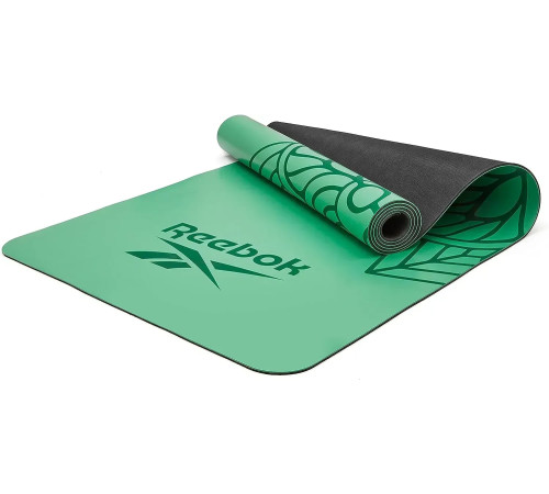 Килимок для йоги Reebok Natural Rubber Yoga Mat 4 мм, зелений