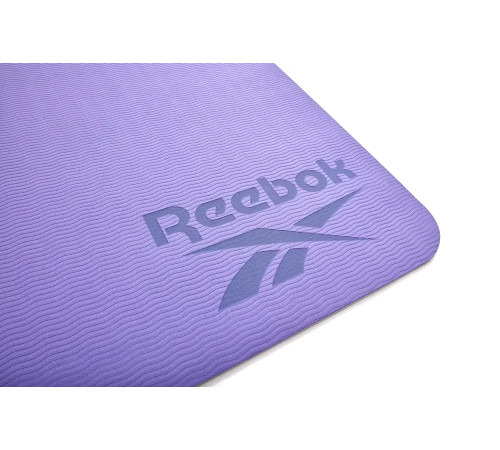 Килимок для йоги Reebok Double Sided 6 мм, фіолетово-рожевий
