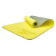 килимок для йоги Reebok Double Sided 6 мм, зелено-жовтий