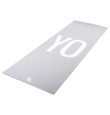 Килимок для йоги Reebok Double Sided 4 мм, сірий