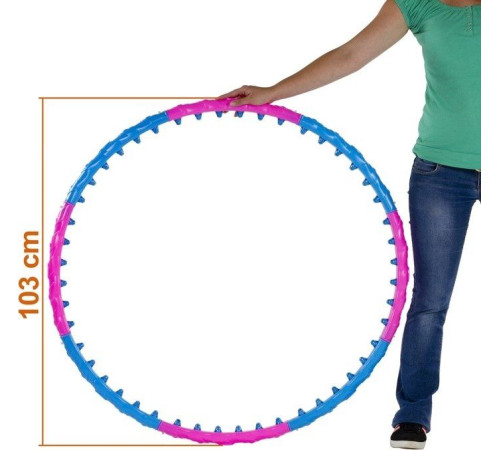 Коло Movit HULA HOP 0,9 кг з масажем, магнітне, для схуднення Коло Movit HULA HOP 0,9 кг з масажем, магнітне, для схуднення
