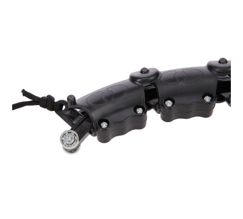 Хула-хуп масажний HMS HHW02 з навантаженнямта поясом для схуднення BR163, чорно-червоний